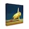 Stupell Industries Cute Yellow Chick Stretching Yoga Canvas Wall Art